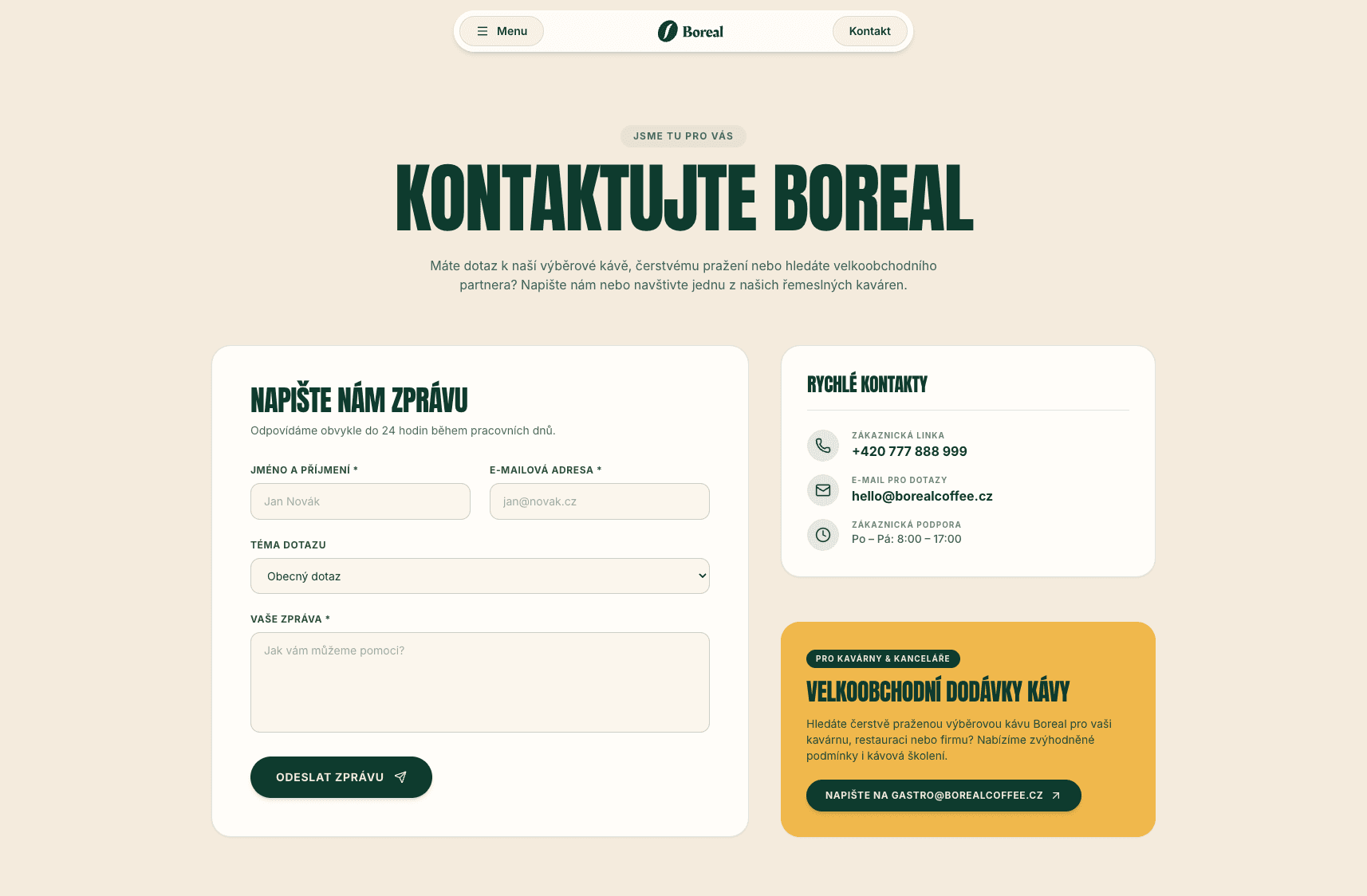 Boreal Coffee ukázka 3